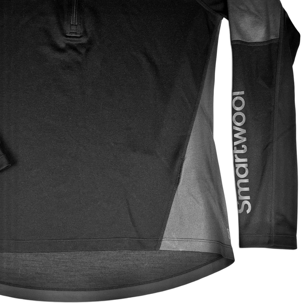 Smartwool Women's Sz M LS 1/4 Zip Pullover Base Layer Athletic Top Shirt - Picture 3 of 10